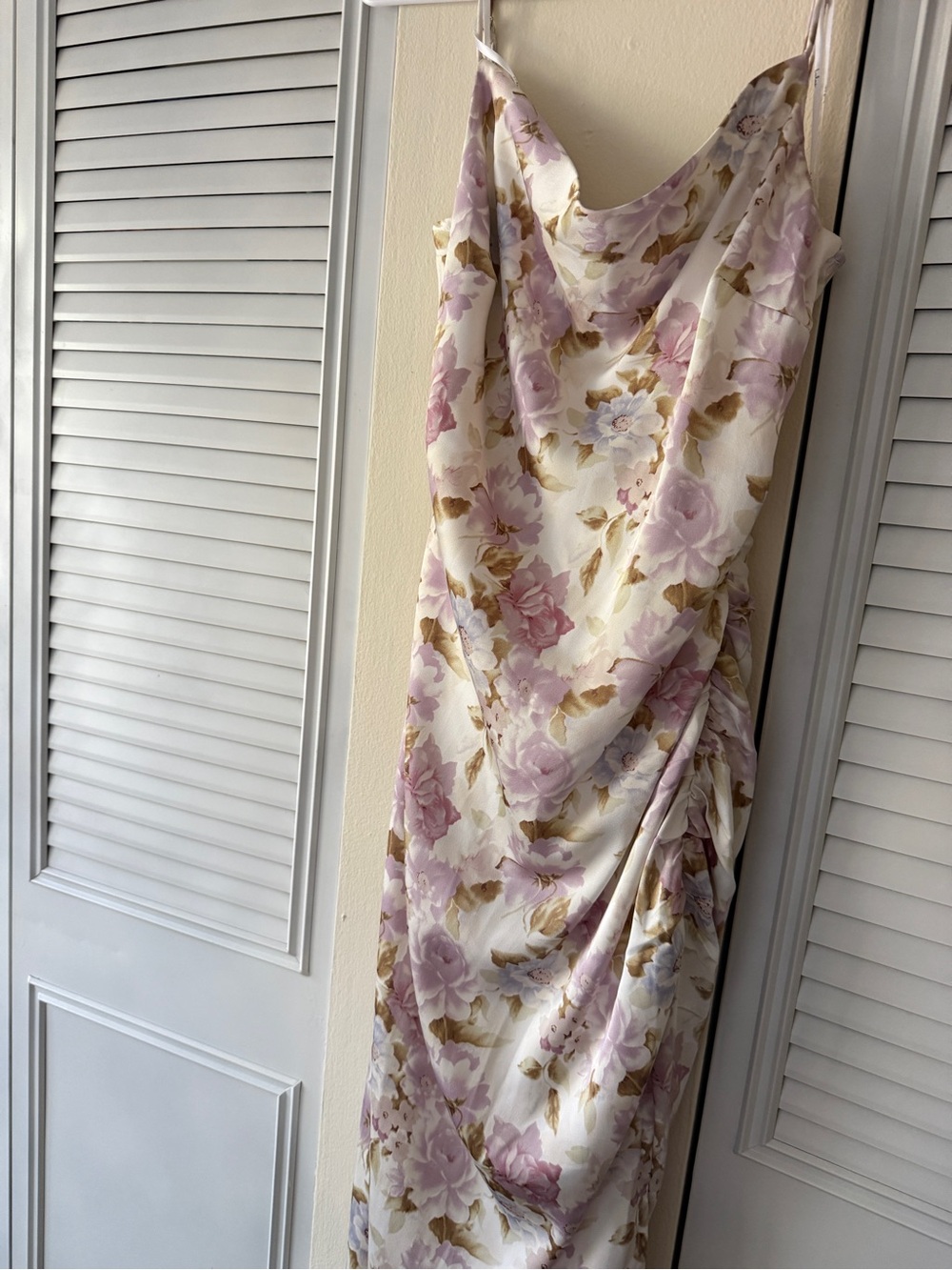 Lulu’s Floral Satin Dress